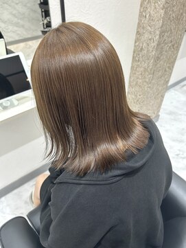 ヴィア 京都烏丸(Via) ブリーチなしダブルカラー/中明度カラー/オリーブベージュ/