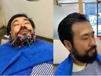 ヘアーササキ(Hair SASAKI)の写真/プロの技術による髭パーマで一気にオシャレに◎髭パーマで魅力的なスタイルを手に入れよう！