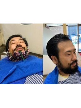 プロの技術による髭パーマで一気にオシャレに◎髭パーマで魅力的なスタイルを手に入れよう！