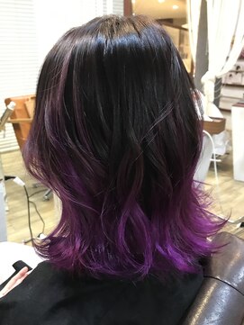 オプティマヘアー(Optima Hair) オシャレ感MAX！紫×グラデーション♪