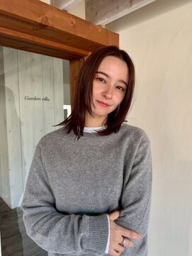 #センターパート#ストレートヘア