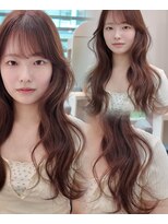 ライズ ネックス ザ サロン 渋谷(LIZE nex the salon) ピンクベージュ×韓国レイヤーカット