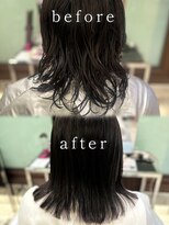 パーマ落としラボ アピッシュ 銀座(apish) 浅子小百合/パーマ落とし12000円コース+メンテナンスカット