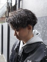 キングオブヘア バイ ノイズ 梅田茶屋町店(KING of hair by NOISM)&nbsp;マッシュツイストスパイラルパーママッシュメンズ髪型センター分