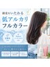 ブロー有】カット+低アルカリフルカラー(全体染)&炭酸泉ケア【9,900円】