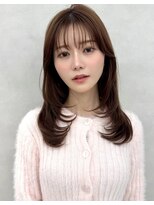 アッシュ 新杉田店(Ash)&nbsp;新杉田レイヤーカット韓国ダブルカラー顔周り前髪カットボブ