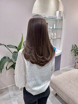 ビームズ トータルビューティー 西中島店(Bee ms Total Beauty)&nbsp;サラツヤロングベージュカラーブリーチしない透明感カラー