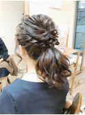 くるりんぱローポニーアレンジ【ヘアアレンジ　立川/立川南/袴】