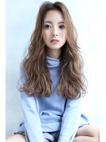 ブラン 天王寺(Blanc)&nbsp;【Blanc 天王寺】ラフウェーブ/ベージュカラー/ロング