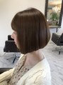 ヘアーサロン スリール(hair salon sourire) セットが楽な定番前下がりボブ