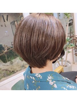 ミューズジャルダン(MUSE jardin) ダークグレージュ×ショートボブ