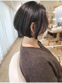 スッキリショート ツヤブラウン ナチュラルストレート