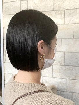 アメイジングヘアー 千歳店(AMAZING HAIR) 【AMAZING HAIR千歳店/横山】黒髪×ミニマムボブ