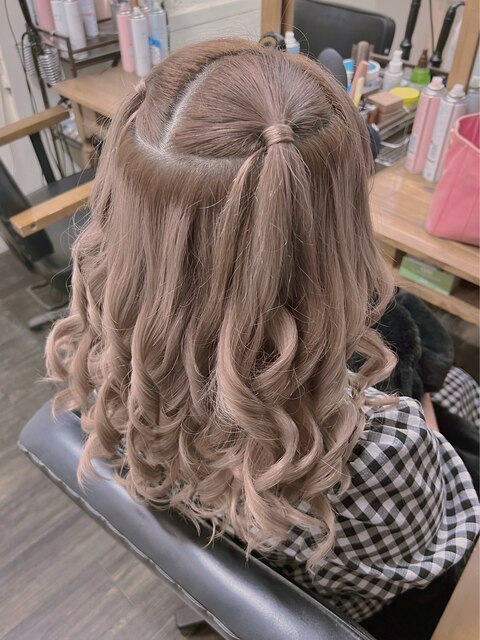 ヘアセット/ヘアメイク/巻きおろし/逆毛/卒業式[新宿/新宿駅]