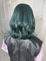 ガルボ ヘアー(garbo hair)&nbsp;ターコイズカラーハイトーン大人可愛い20代30代40代