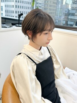 ロンドアジュール 横浜(Lond azur) ハイトーン×ショート 垢抜けおしゃれショート 横浜