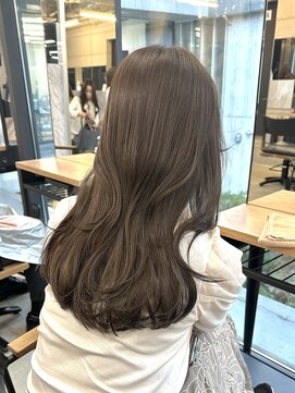 アリュウル 表参道(ALLURE) オリーブグレージュ　赤み消しカラー　レイヤーカット KAKO