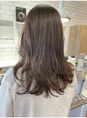 透け感グレージュ
