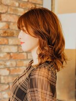 美容室 フラワー 平井店(flower)&nbsp;オレンジミディ[平井/平井駅]