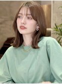 大人かわいいひし形ミディアムｘココアブラウン