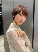 30代40代50代ショートボブ丸みショートマッシュ表参道