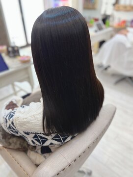 ヘアメイクゼロ 坂戸駅前店(hairmake zero) 【ナチュラルなストレート】oggiotto酸熱トリートメント
