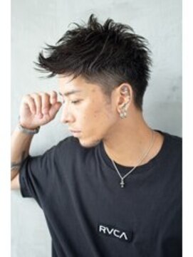 ケアリー 調布(Carelly) メンズアップバング束間ショートマッシュ