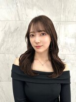 ヴィオットバイサロン(Viot by Salon)&nbsp;前髪あり髪質改善姫カットセミディカールシアーカラー縮毛矯正