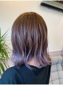 毛先のブリーチを活かしてグラデーションカラーでオシャレに