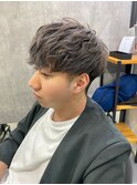 マッシュ×グレージュ