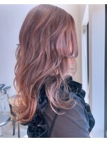 エスデザイン(es design) レイヤー×まろやかベージュ【ブリーチなしダブルカラー】