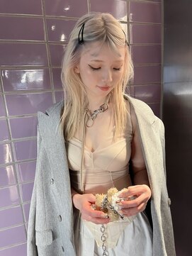 ペレ 梅田(PELE) 前髪/アンブレラカラー/こなれミディ/イメチェン/ウェーブパーマ