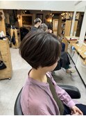 前下がりショート/くびれショート:ハンサムショート