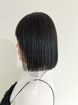 アヴァンスクロス あべのルシアス店(AVANCE.CROSS) 切りっぱなしボブ×ダークカラー