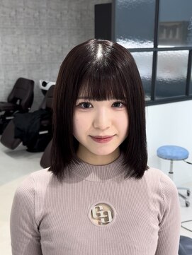 ラ ミューズ ヘアー(La mju:z hair) ワンカールで可愛い!!ミディアムボブレイヤー(a)