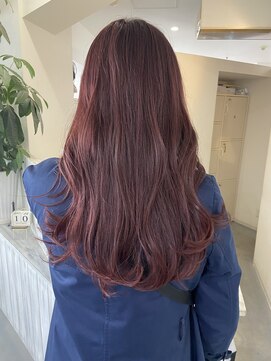 イルヘアーガーデン(illu hair GARDEN) ロング×ボルドーピンクカラー