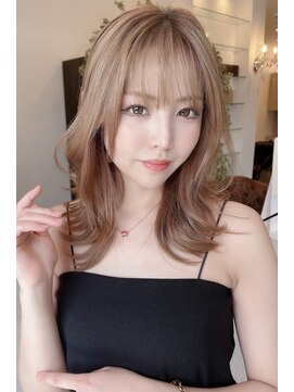 ファイン 美容室 深川店(FINE) 20代30代40代ダブルカラー透明感毛先パーマ肩ライン外ハネ