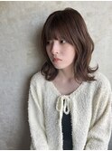 ダブルカラー×ソフトグレージュ
