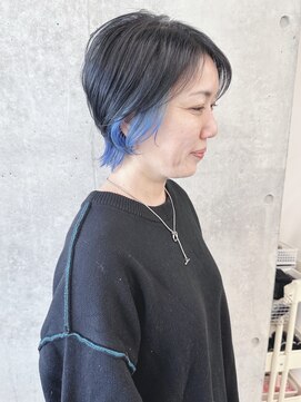 ラウンジ モリオ イケブクロ(Lounge MORIO Ikebukuro) ＊前下がりショートインナーカラーひし形くびれショート30代40代