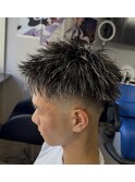 短髪カラー