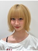 レイヤーボブ/ハイトーンボブ/ウルフカット/ボブウルフ