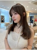 髪質改善＊ベージュカラーくびれヘア＊美髪【Zina渋谷神南】