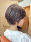 絶壁カバー丸みショートボブ　20代30代40代