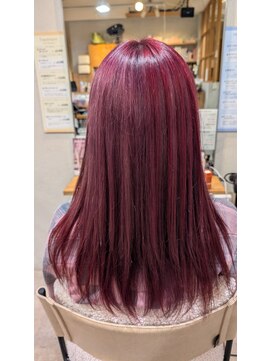 モーヴピンク×ボルドーレッドのミルフィーユカラー☆