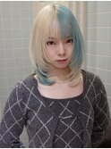 原宿/ウルフカット レイヤー デザインカラー ルーツカラー &nbsp;&nbsp;