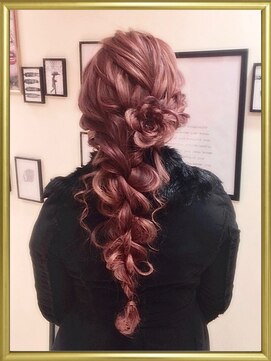 エヌ(N) 編み下ろし☆花を添えて☆