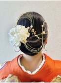 【卒業式ヘアセット】結婚式/銀座/ショートボブ/和装/アレンジ