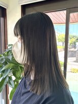 ジェイズグレイス(J's Grace)&nbsp;紫原｜オリーブブラウン×ワンカラー[紫原美容室/鹿児島美容室]