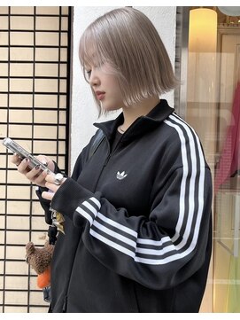 ロチカバイドールヘアー 心斎橋(Rotika by Doll hair) ワン(1回)ブリーチダブルカラー/ハイトーンベージュ