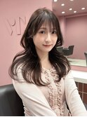 ハッシュカット/韓国レイヤー/ミディアムレイヤー/原宿/顔まわり